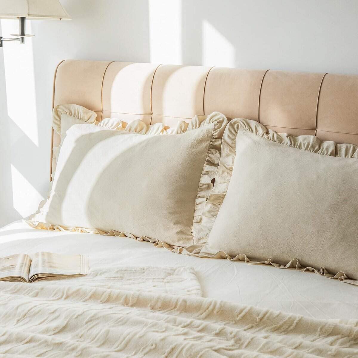 Set de 2 Fundas de Almohada Lavadas 100% Algodón con - Imagen 8