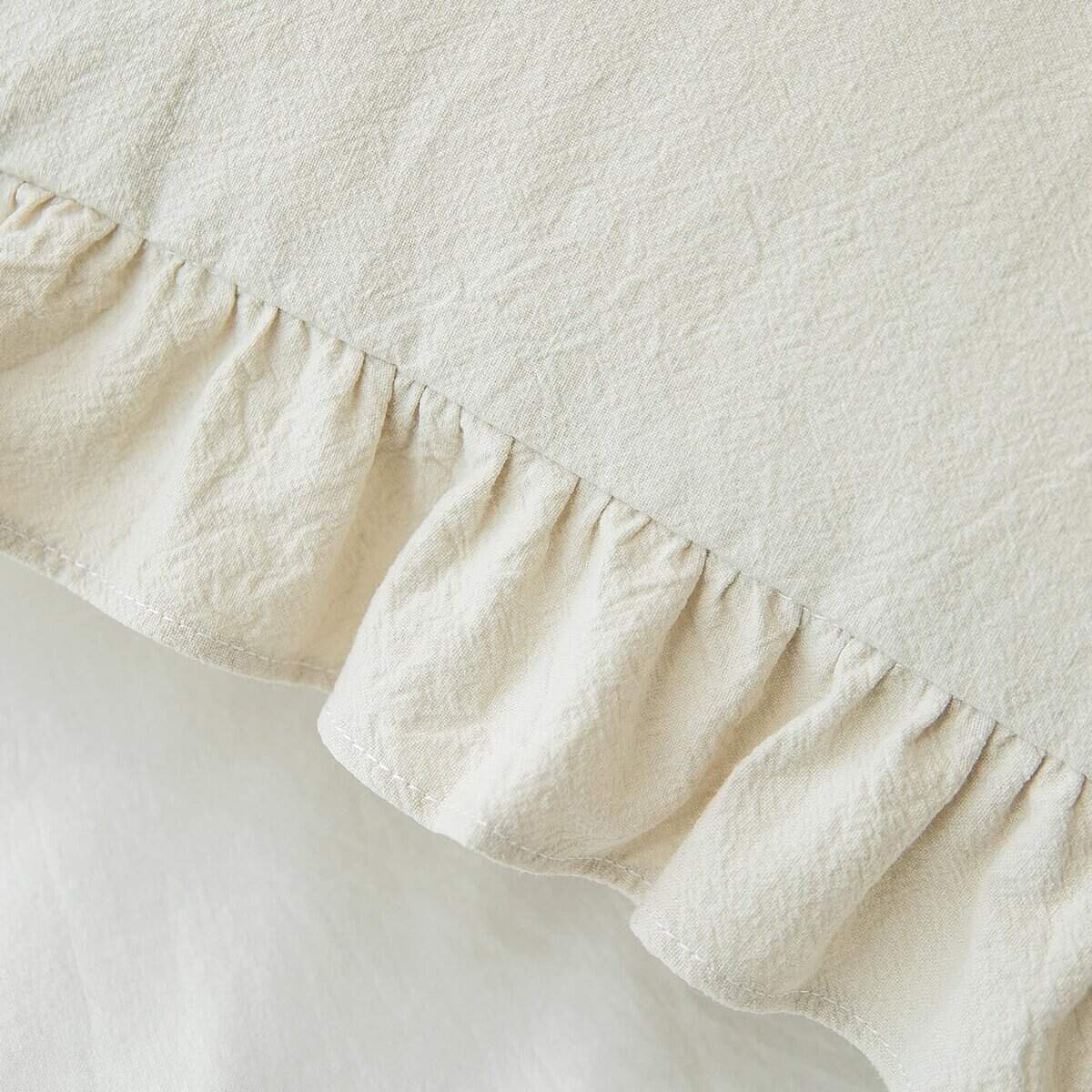 Set de 2 Fundas de Almohada Lavadas 100% Algodón con - Imagen 7