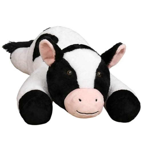 CalmQuest 28in 5lb Peluche de Vaca Ponderada - Peluche