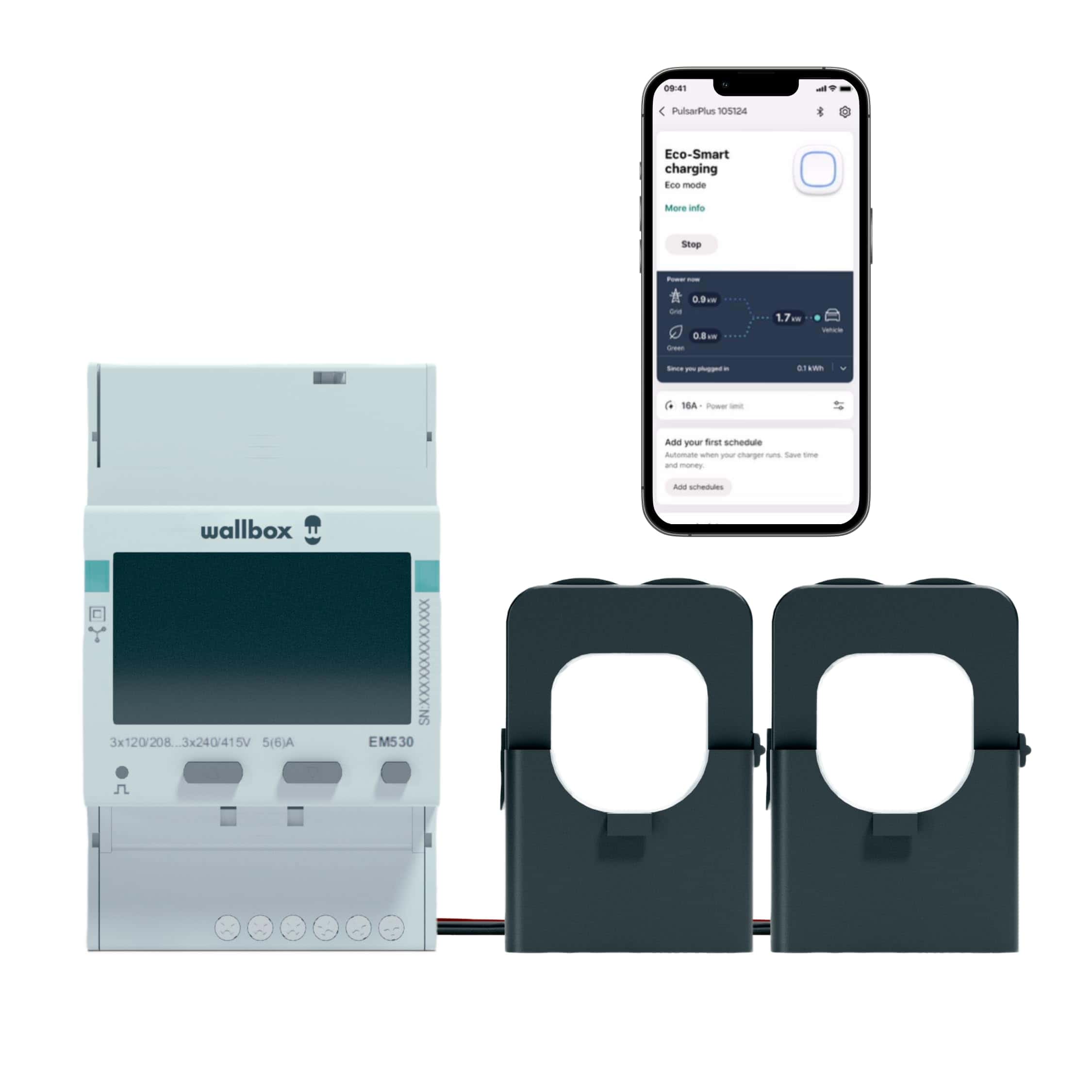 Medidor de Energía Wallbox - Pinza Inteligente para Hogar,