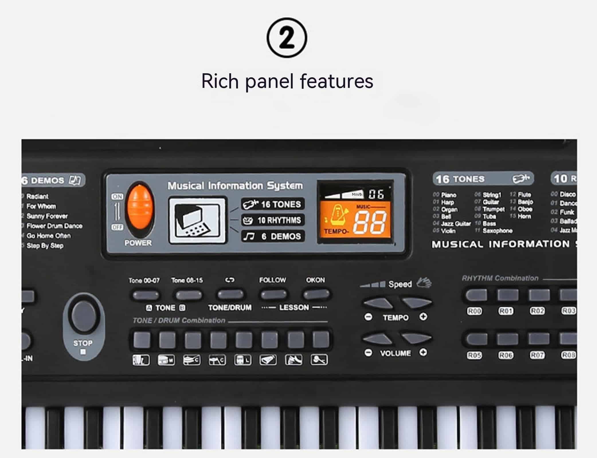 Piano electrónico de 61 teclas para - Imagen 6
