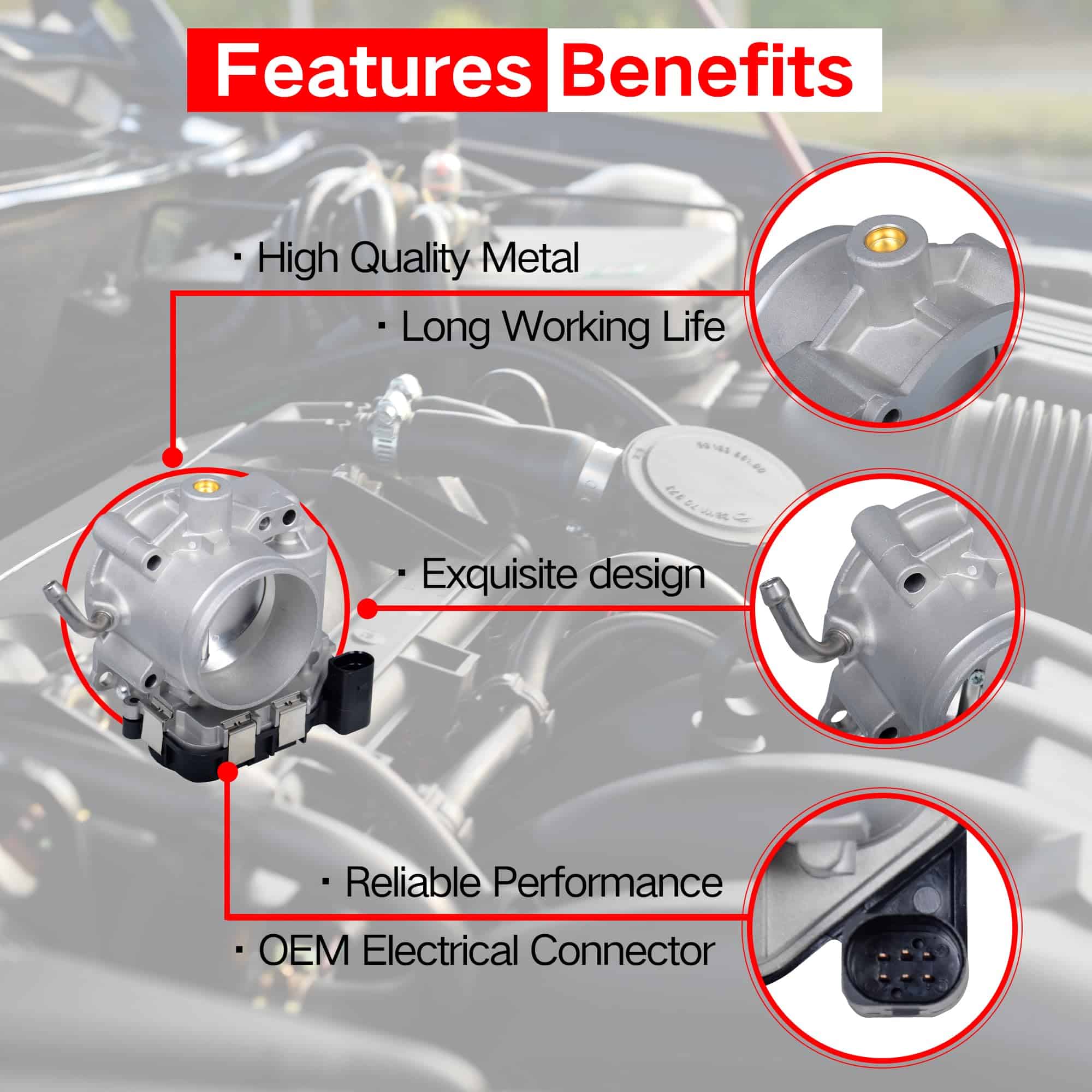 AdvanEX Cuerpo de Aceleración Electrónico Compatible con - Imagen 4