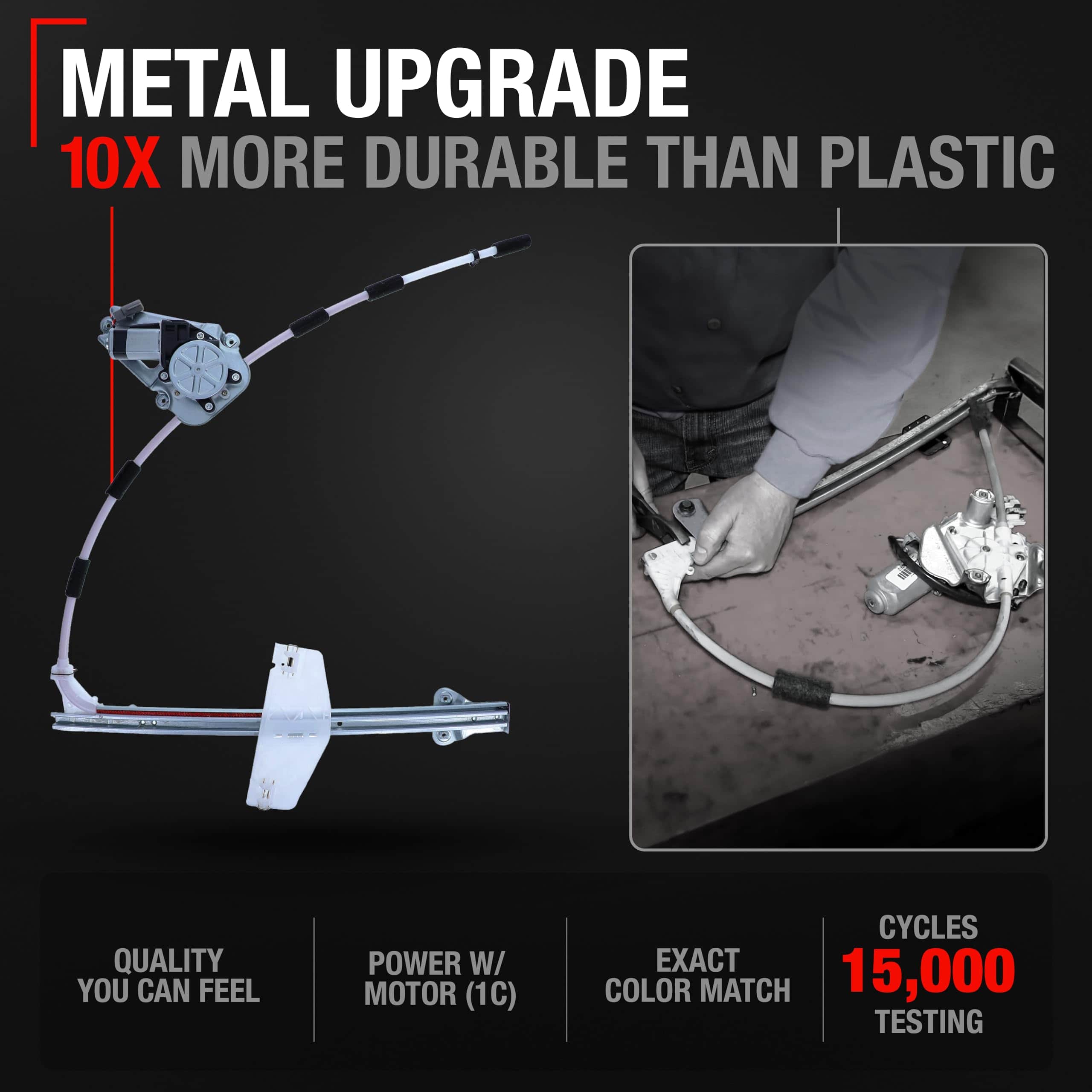 Regulador de ventana eléctrica con motor, lado del pasajero - Imagen 4