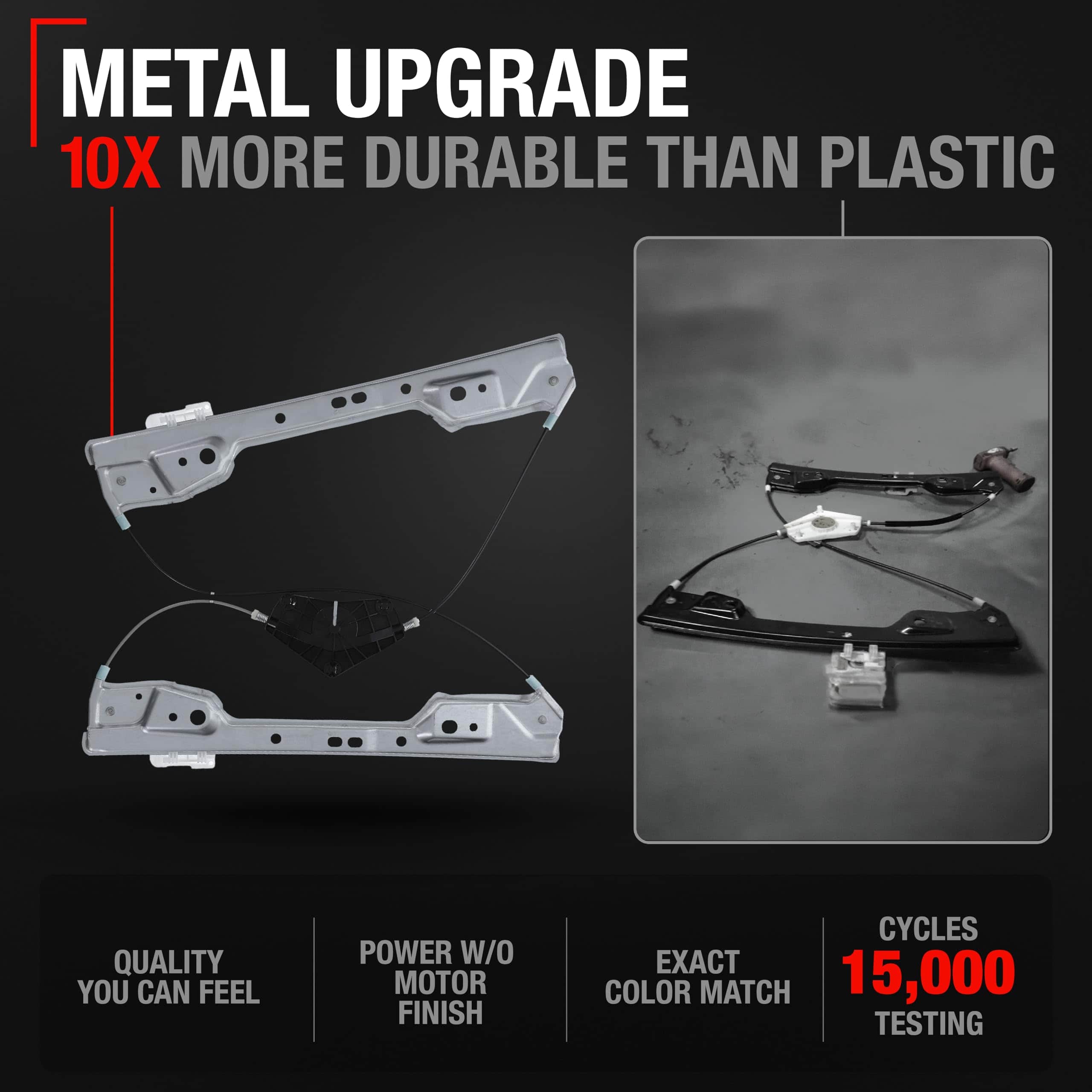 TRUBUILT1 AUTOMOTIVE Regulador de Ventana Eléctrica, - Imagen 4