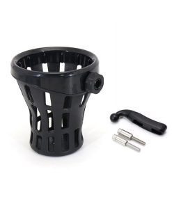 Portavasos para motocicleta con montaje de perchas