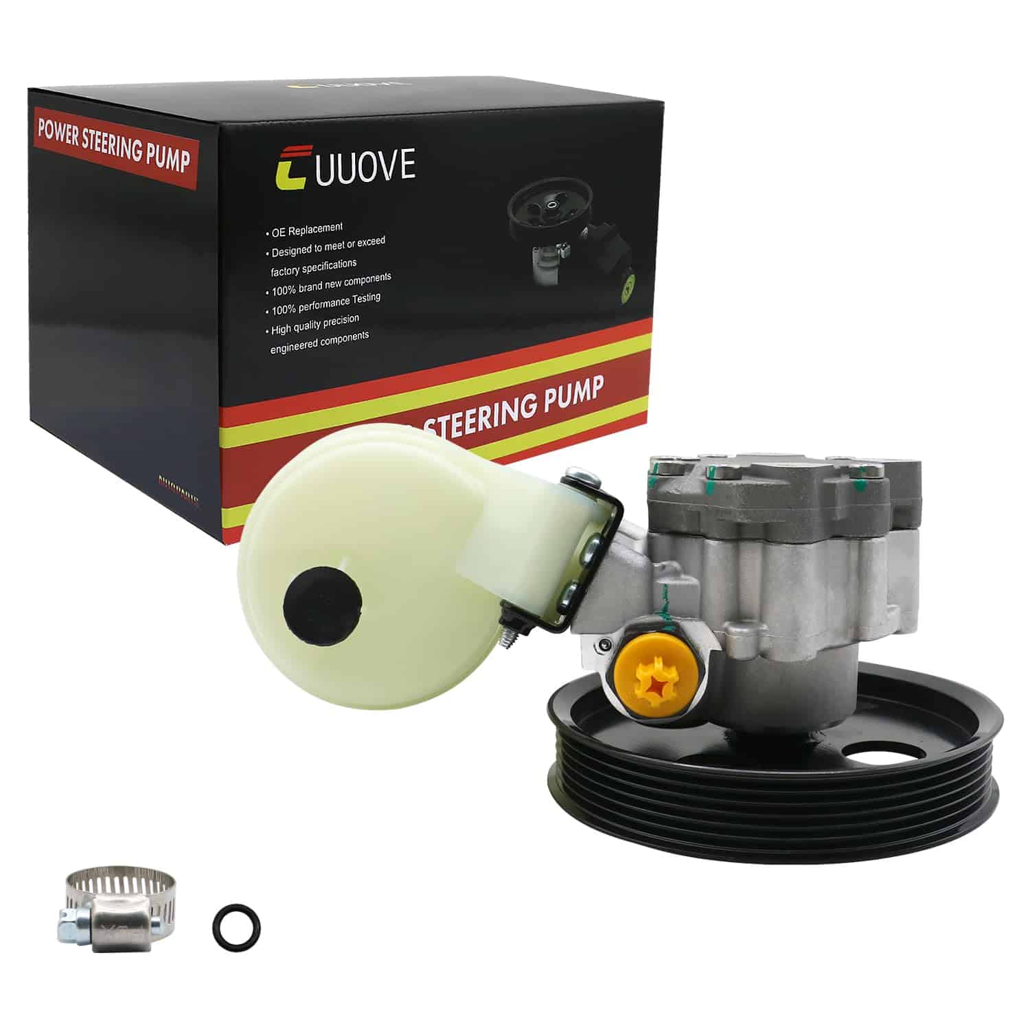 Bomba de dirección asistida Cuuove 96-1013R con polea de