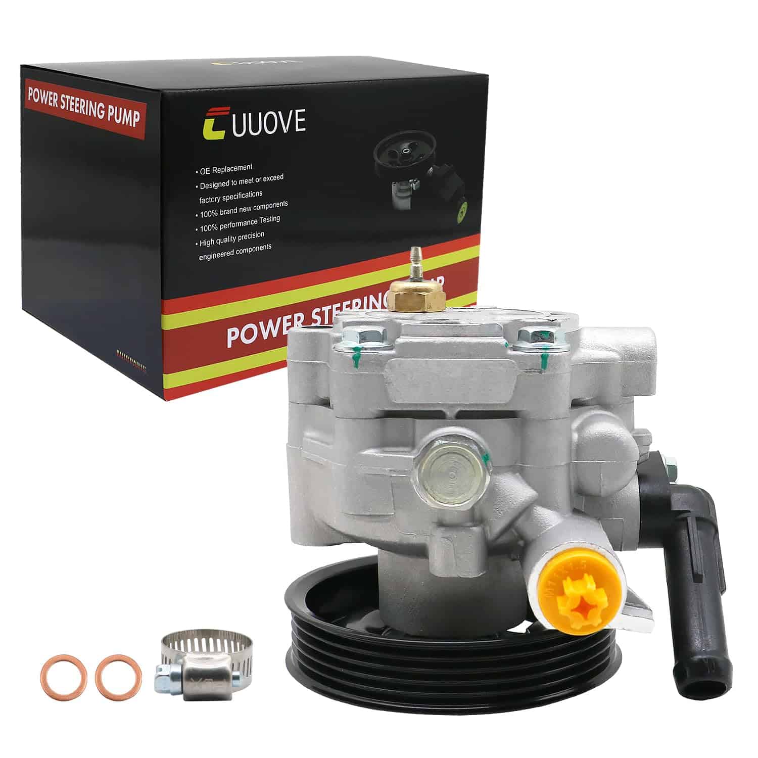 Bomba de dirección asistida Cuuove con ensamble de polea