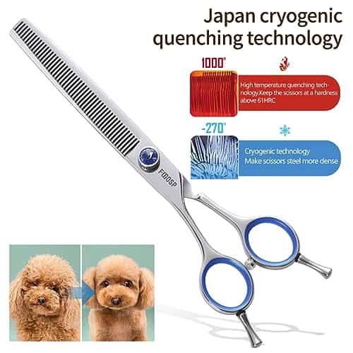 Tijeras de Entresacar para Perros Zurdas 7in Tijeras de - Imagen 5