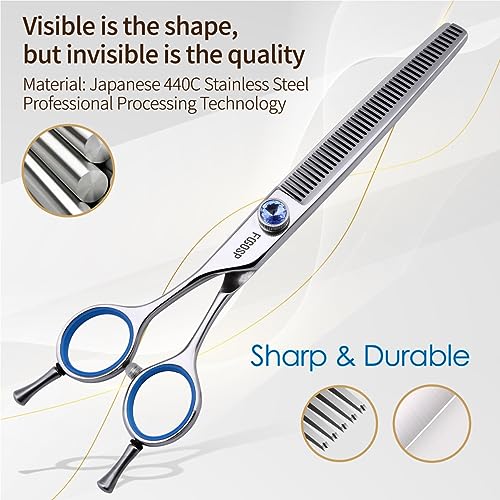 Tijeras de Entresacar para Perros Zurdas 7in Tijeras de - Imagen 4