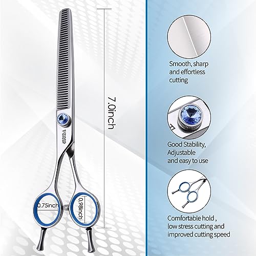 Tijeras de Entresacar para Perros Zurdas 7in Tijeras de - Imagen 3