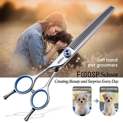 Tijeras de Entresacar para Perros Zurdas 7in Tijeras de - Imagen 8