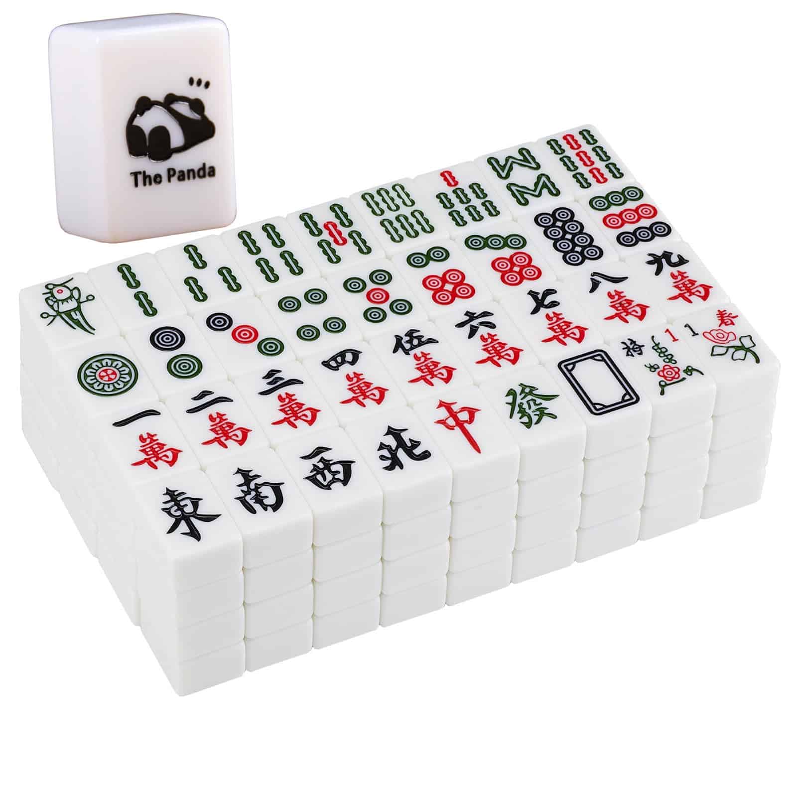 Set de Mahjong Chino YINIUREN con Fichas Grandes de 1.6