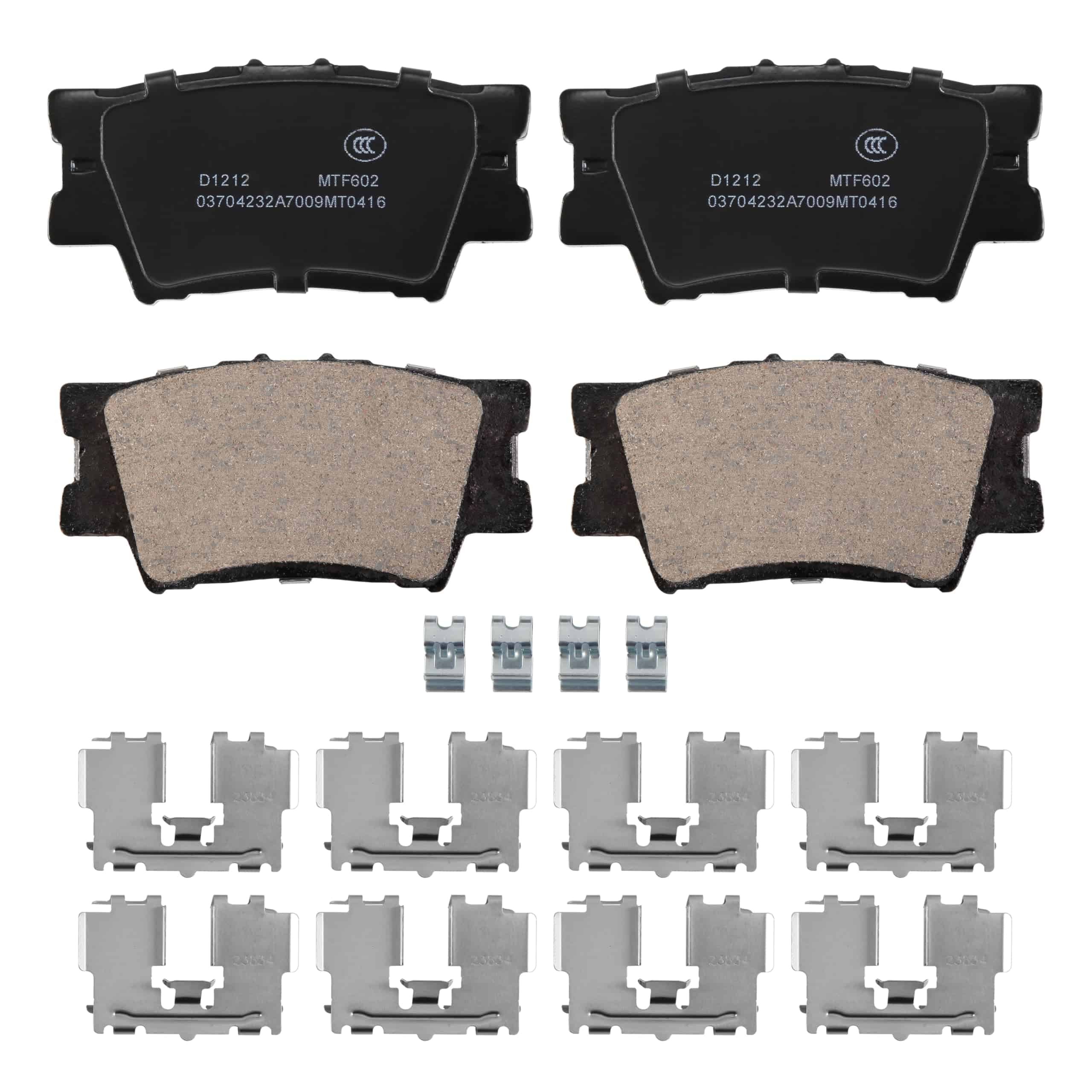 Juego de 8 pastillas de freno completas delanteras y - Imagen 4