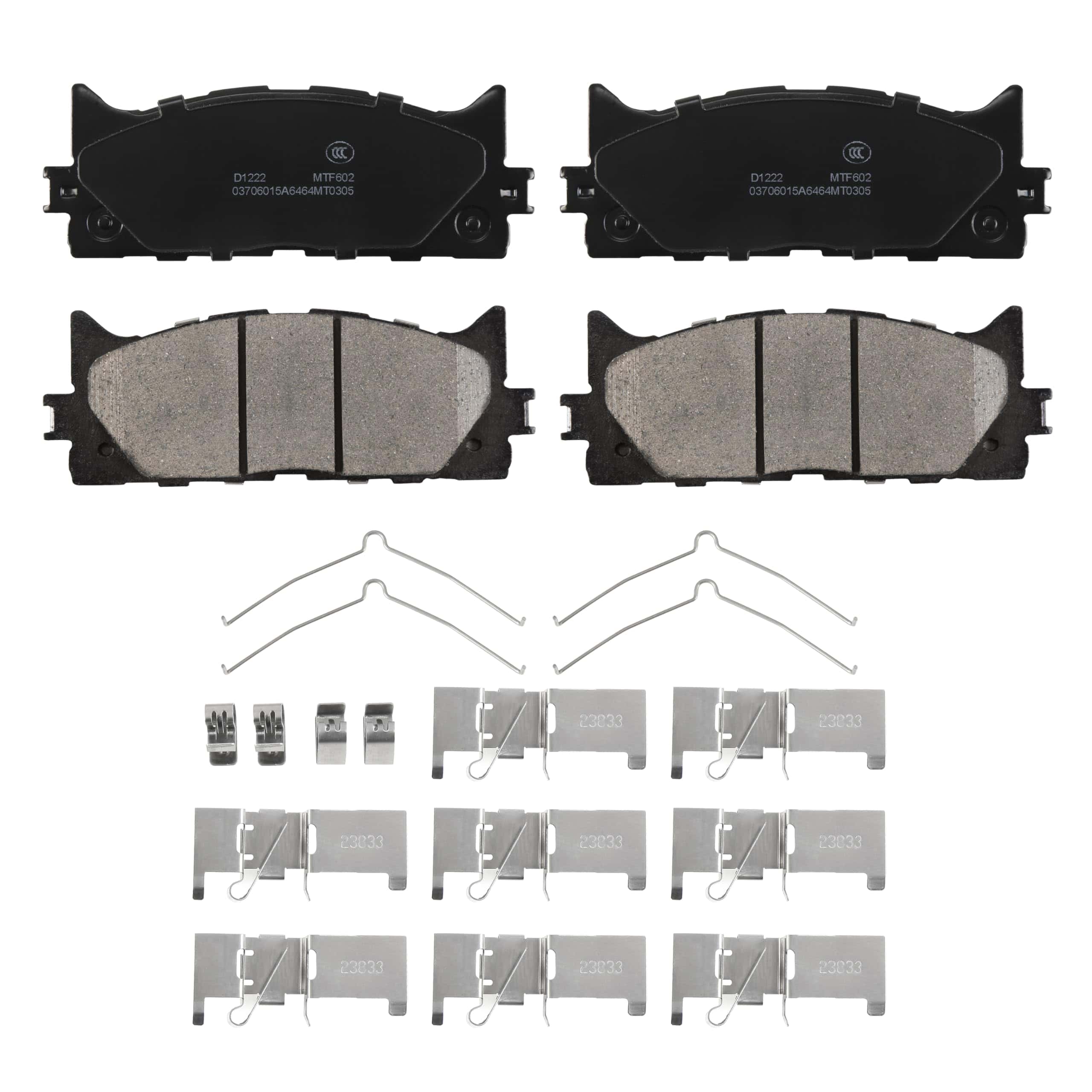 Juego de 8 pastillas de freno completas delanteras y - Imagen 3