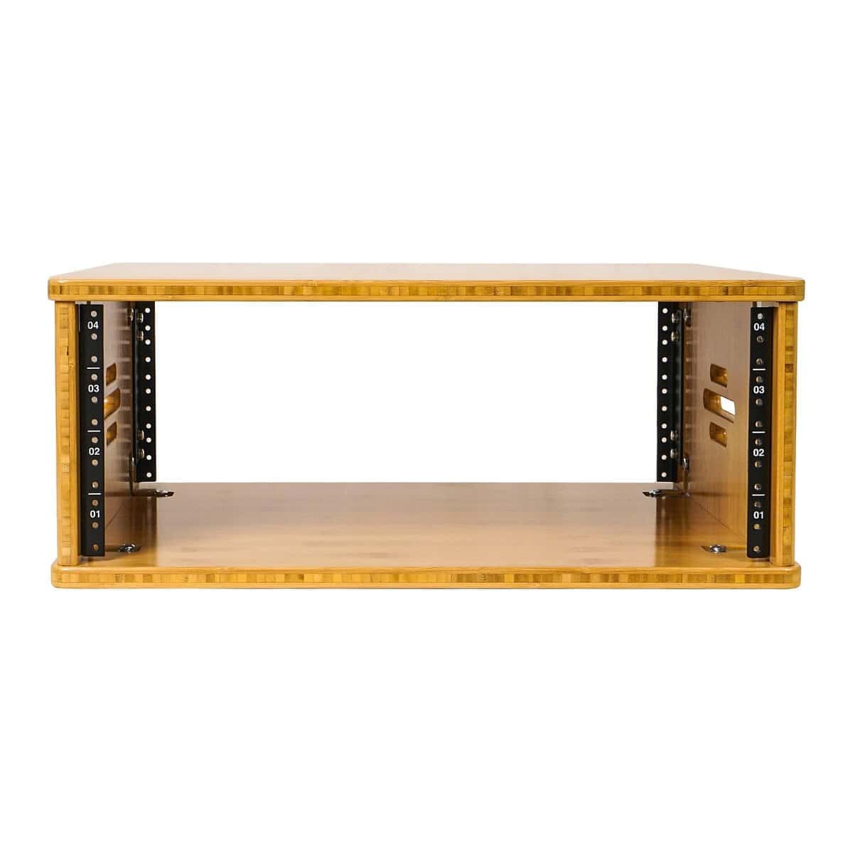Rack de Estudio de Bambú Sólido Sound Town DIY 4U con 14.2" - Imagen 3