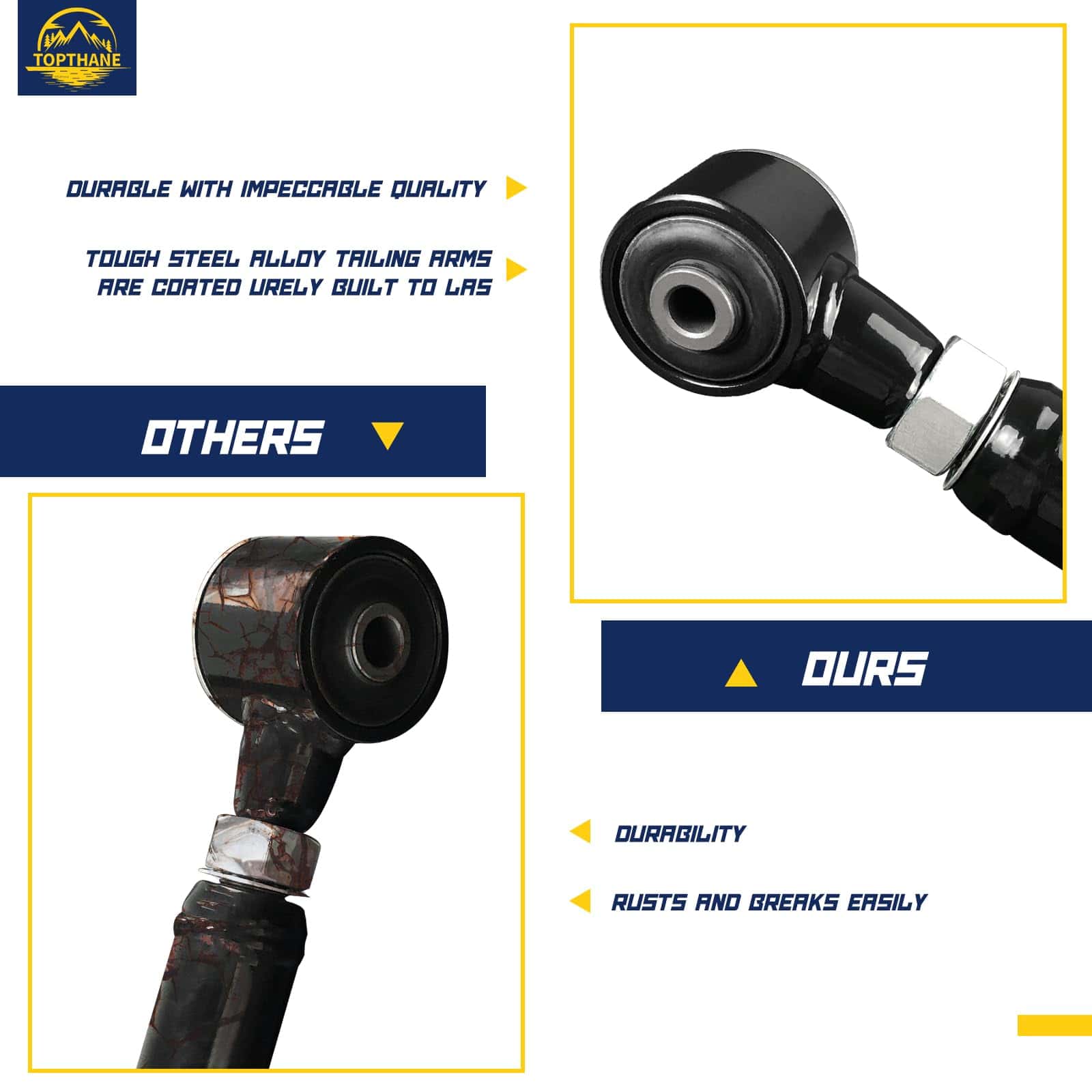 Brazo de control superior trasero ajustable de elevación de - Imagen 6