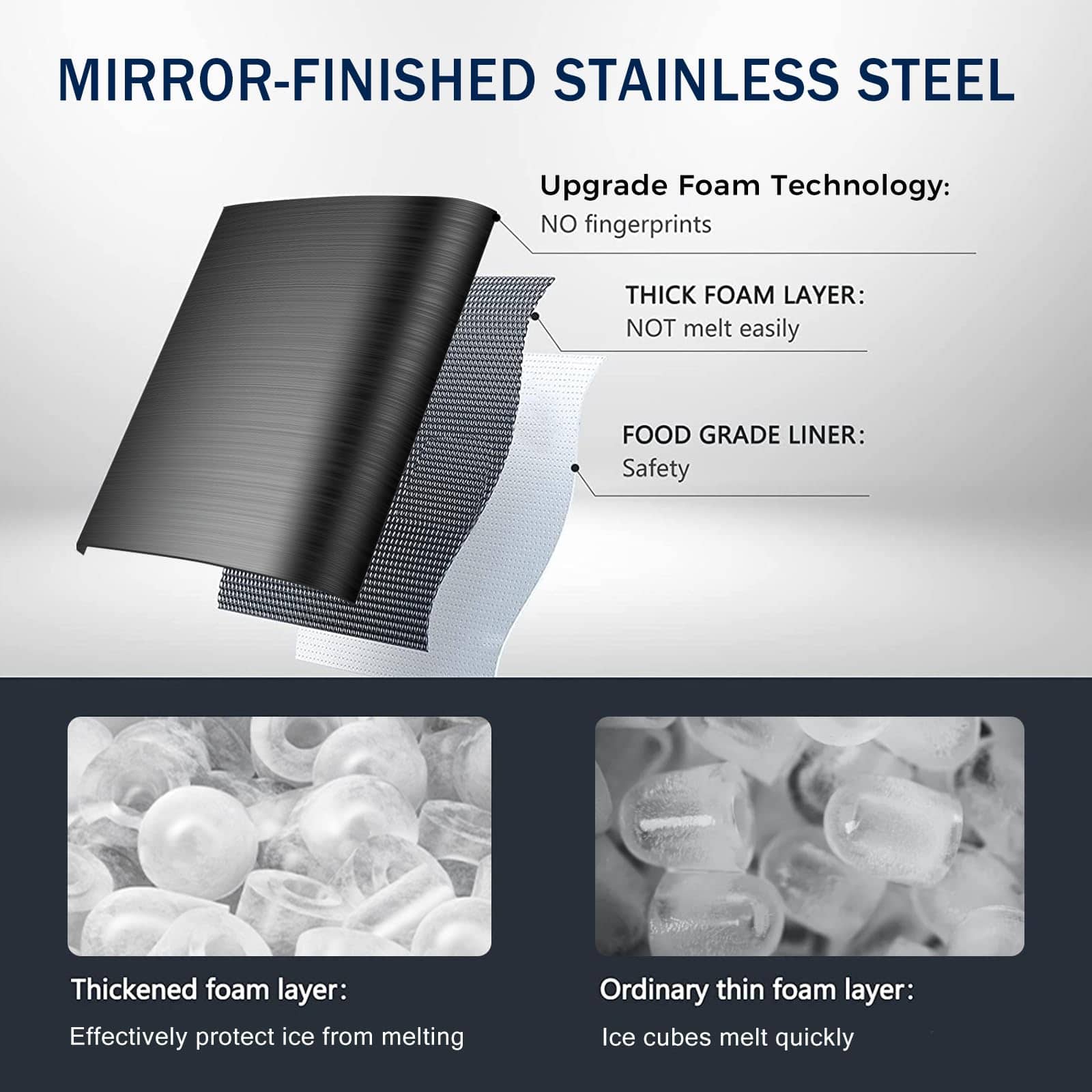 Fabricante de hielo de acero inoxidable Joy Pebble para - Imagen 4