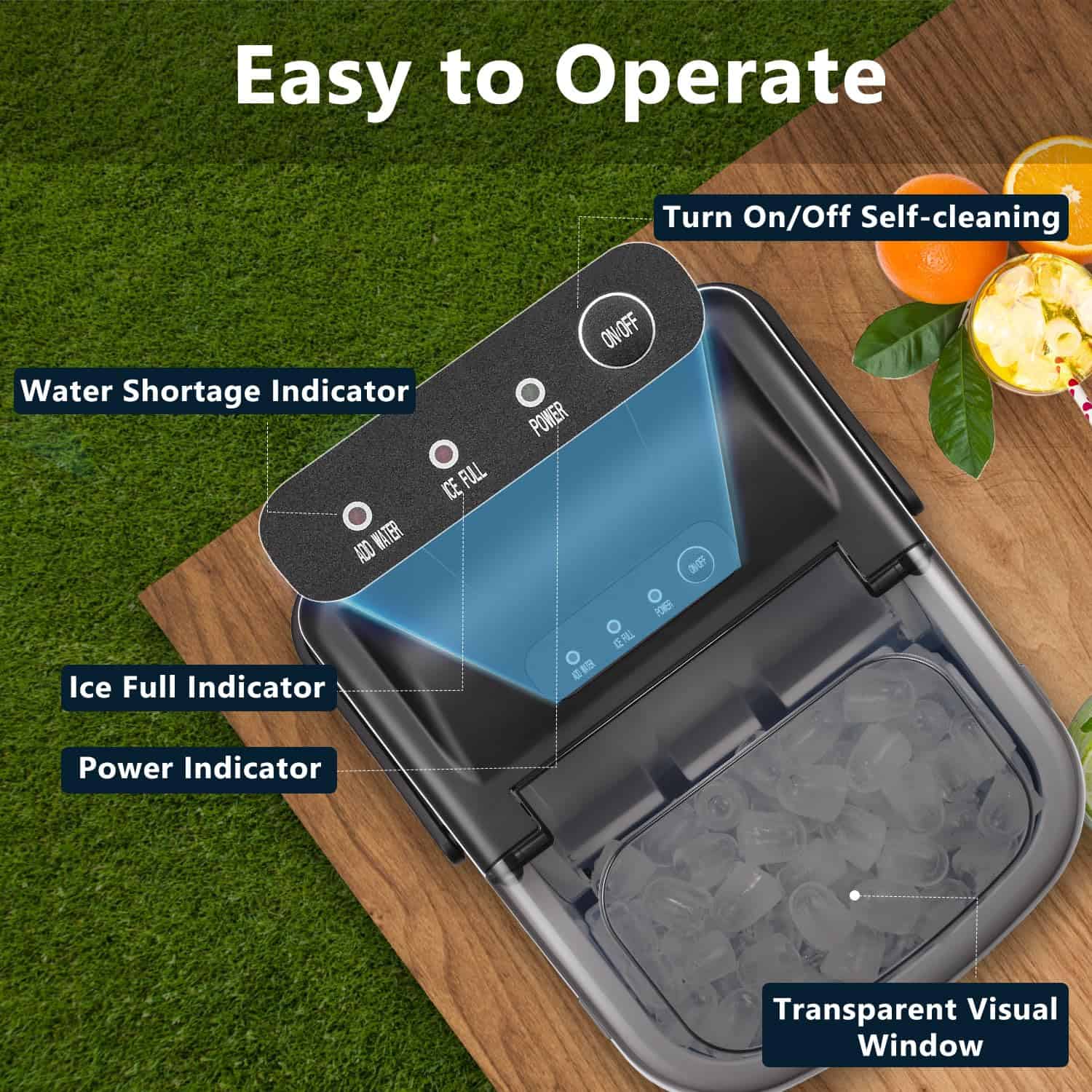 Fabricante de hielo de acero inoxidable Joy Pebble para - Imagen 5