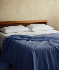 Manta acolchada de algodón orgánico 100% en panal de abeja