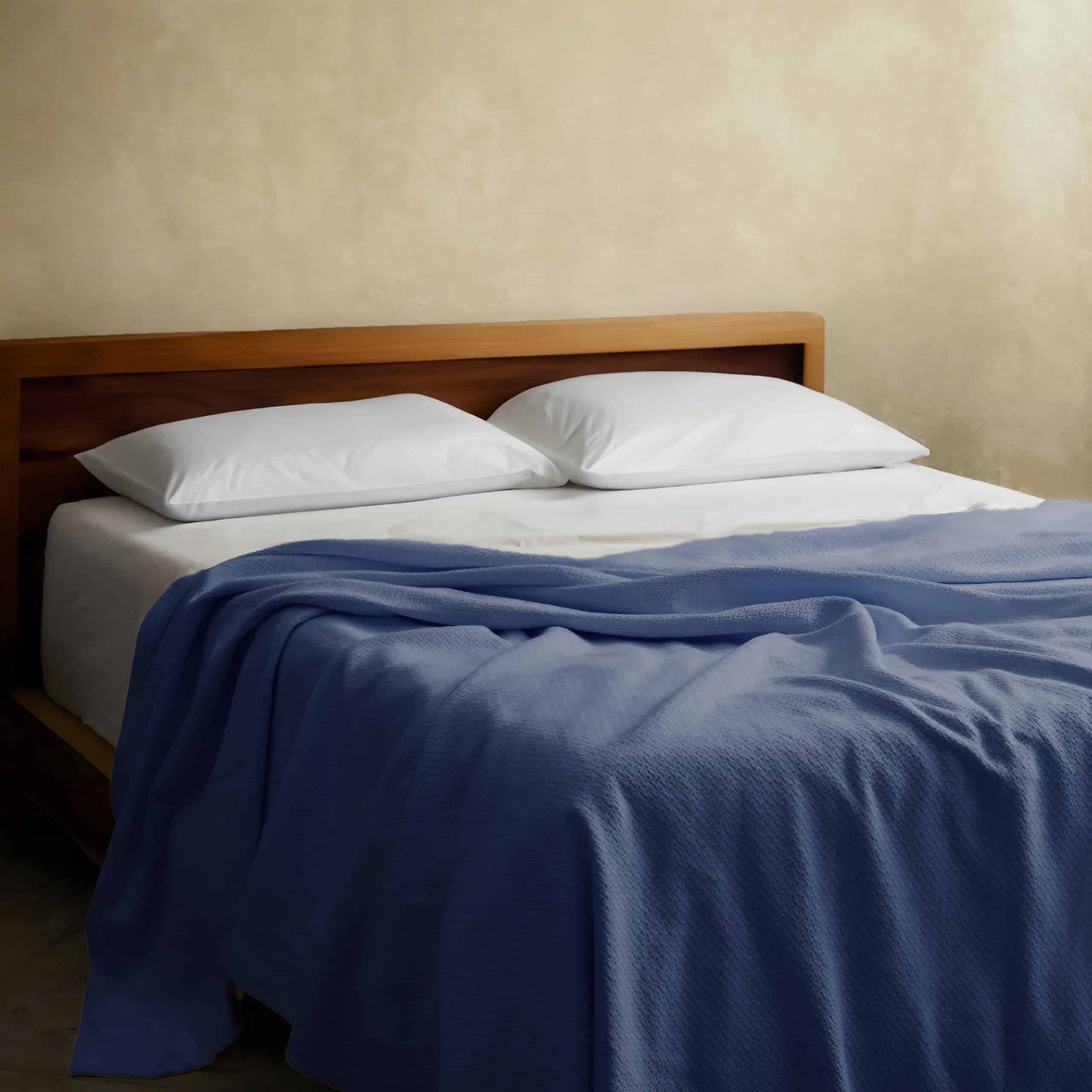 Manta acolchada de algodón orgánico 100% en panal de abeja