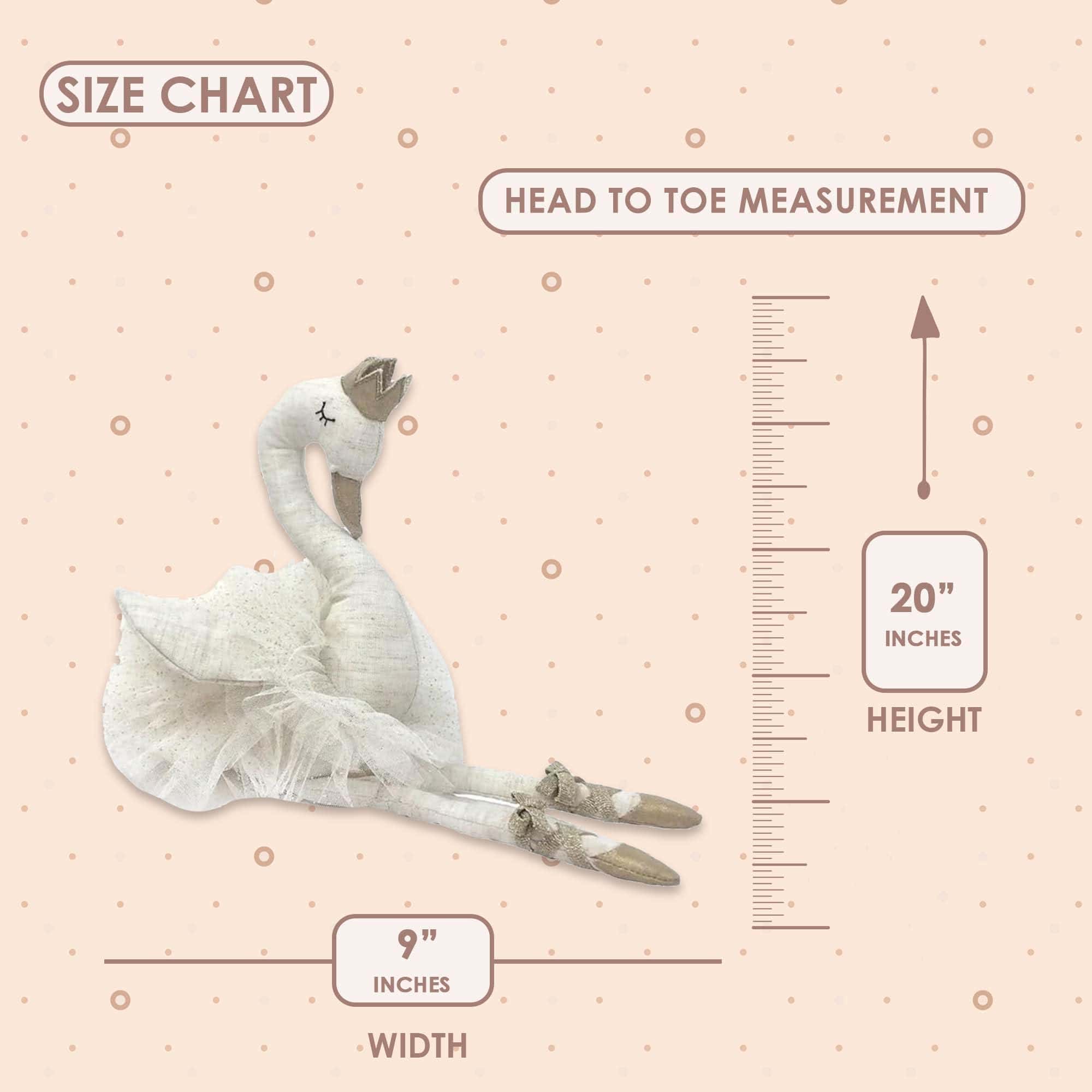 MON AMI Layla The Ballerina Peluche Cisne Blanco Animal de - Imagen 3