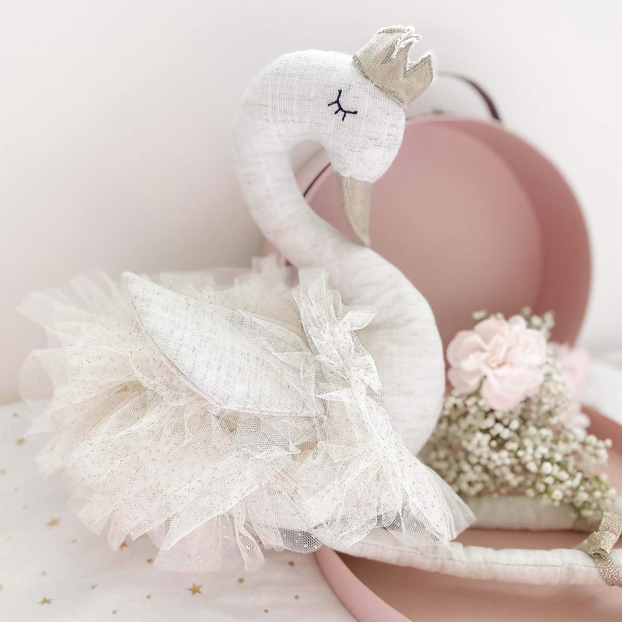 MON AMI Layla The Ballerina Peluche Cisne Blanco Animal de - Imagen 4