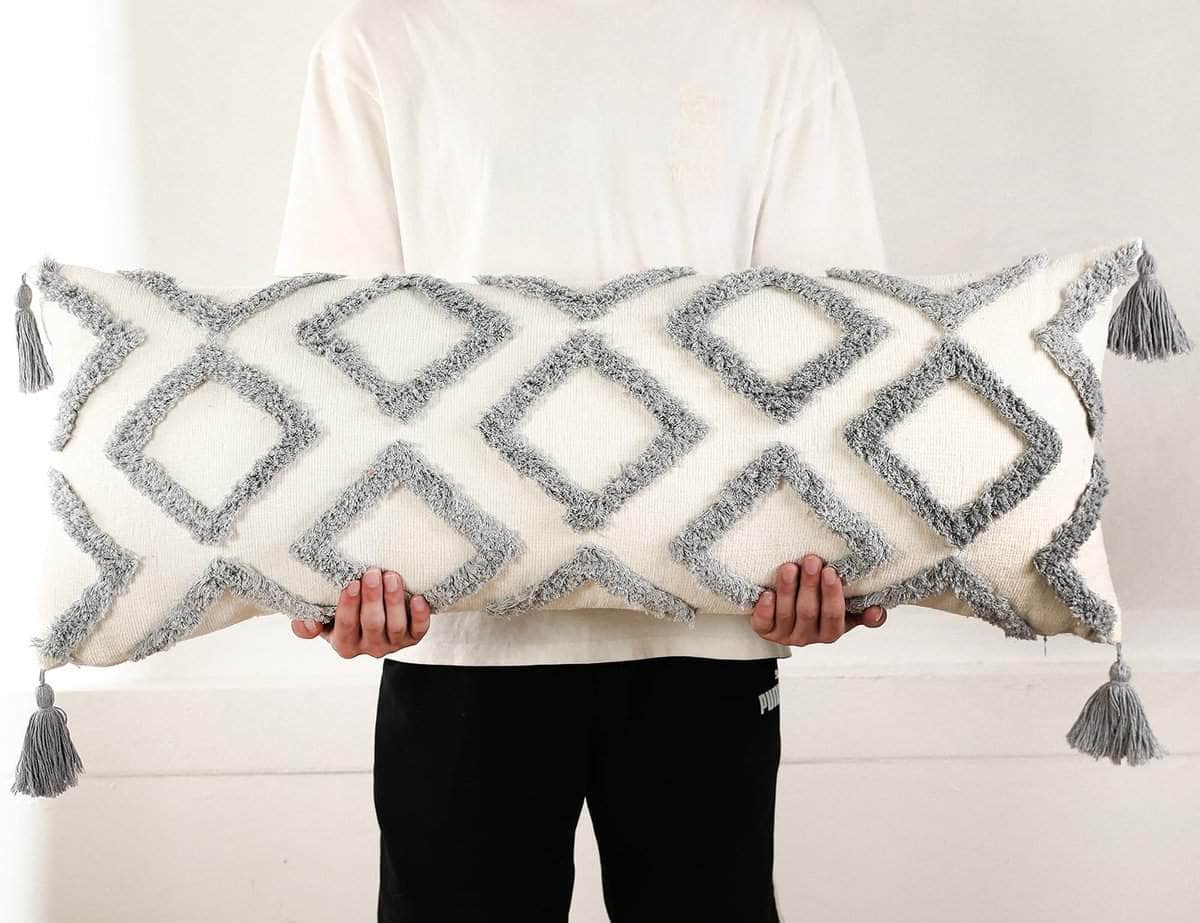 Funda de Almohada Decorativa Larga Boho 16x36 de PANOD,