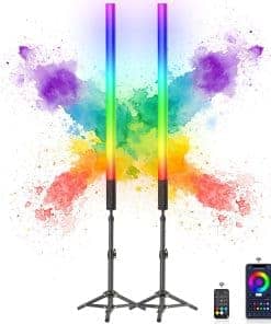 Pack de 2 Luces de Tubo Portátiles LED de 85cm con Trípodes