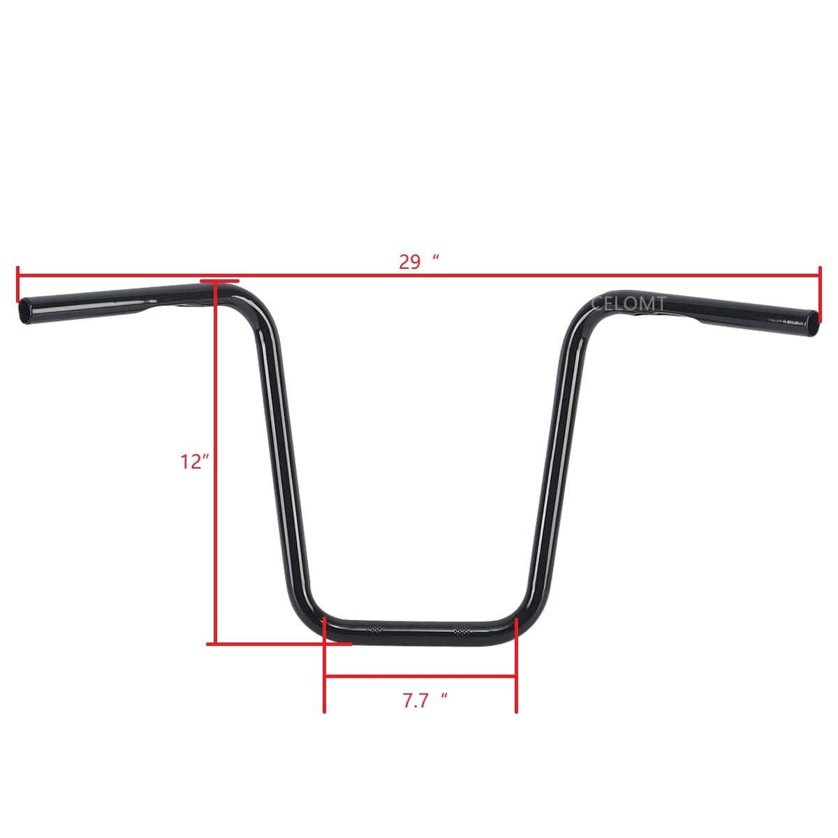 Manillar de 12'' Rise 1'' Ape Hanger para Harley Street Bob - Imagen 6