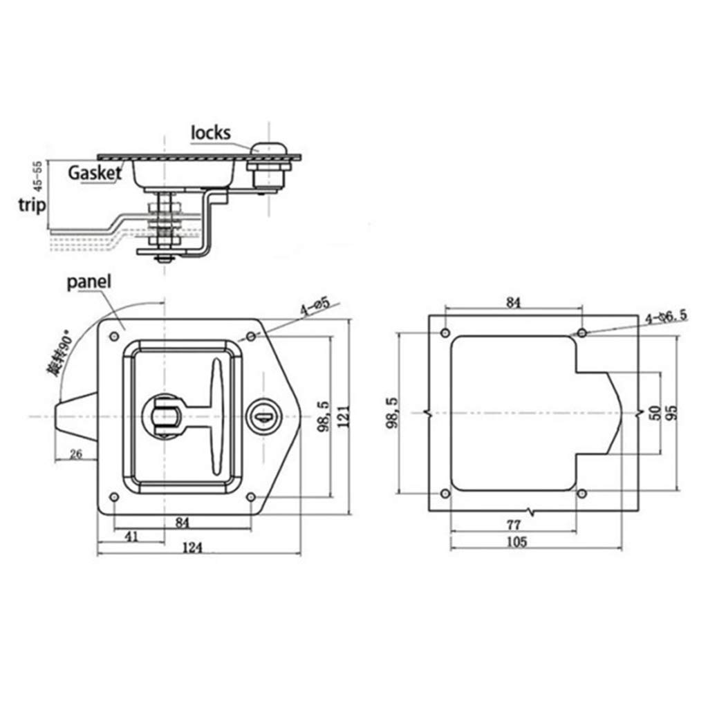Cerraduras de Puerta Universales para Caja de Herramientas, - Imagen 4