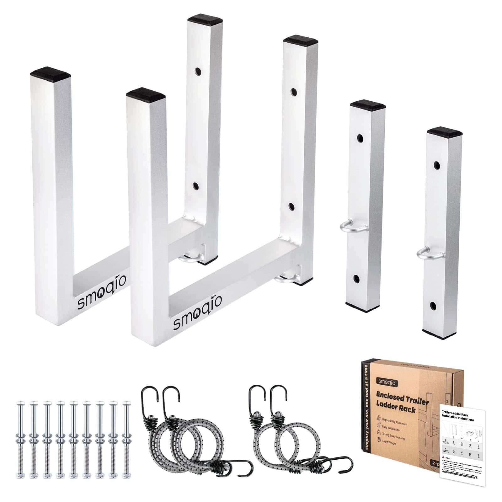 SMOQIO Soporte para Escalera de Remolque, 2 Soportes de