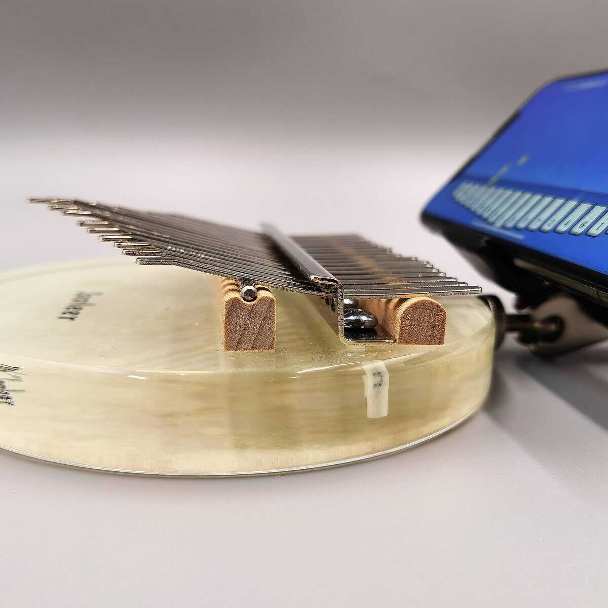 Jooleer Piano de Pulgar Kalimba Acrílico Claro en Forma de - Imagen 7