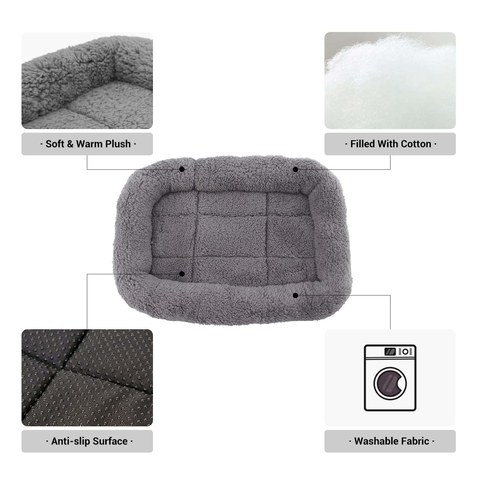 Cama para Gatos Billionchains, Almohadilla Interior Lavable - Imagen 3