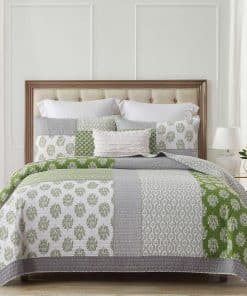 Colchas de retazos de algodón KALOOLA tamaño Queen, Juego