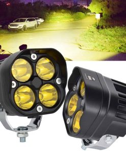 Luces LED JALN7 de 3 pulgadas 4X4 Luces de niebla ámbar