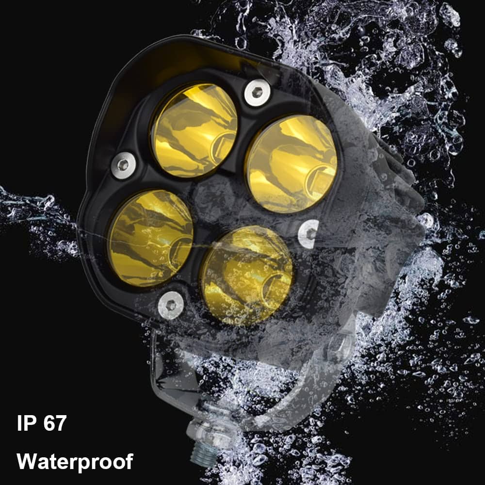 Luces LED JALN7 de 3 pulgadas 4X4 Luces de niebla ámbar - Imagen 6