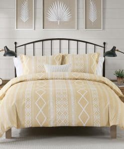 Quilta Boho Duvet Cover King - Juego de Funda de Edredón