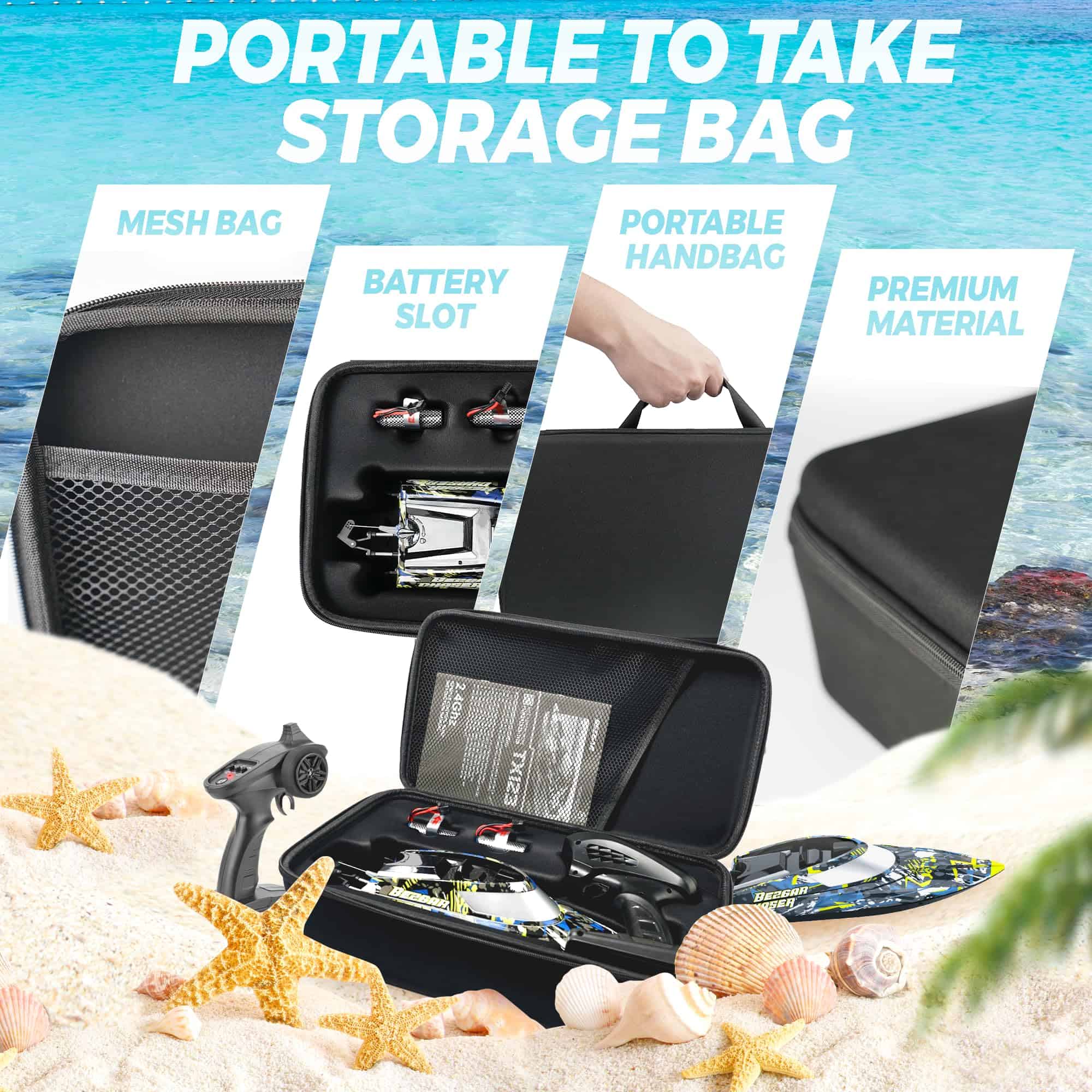 Barcos de Control Remoto BEZGAR TX123 - Barco RC de Alta - Imagen 6