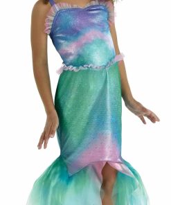Disfraz de Niña Sirena Escalonado de Party City - Talla