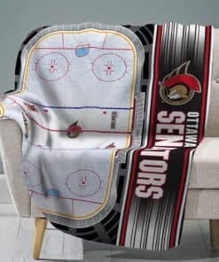 Manta de felpa Raschel de 60 x 80 de Ottawa Senators para