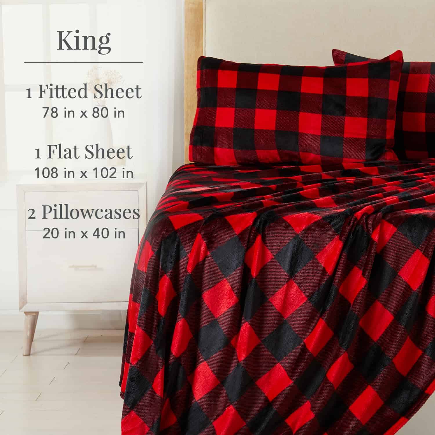 Juego de sábanas ultra suaves de microfleece NY Loft con - Imagen 3