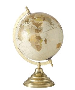 Globo de Exploradores con Detalles Incisos, Marfil, Beige