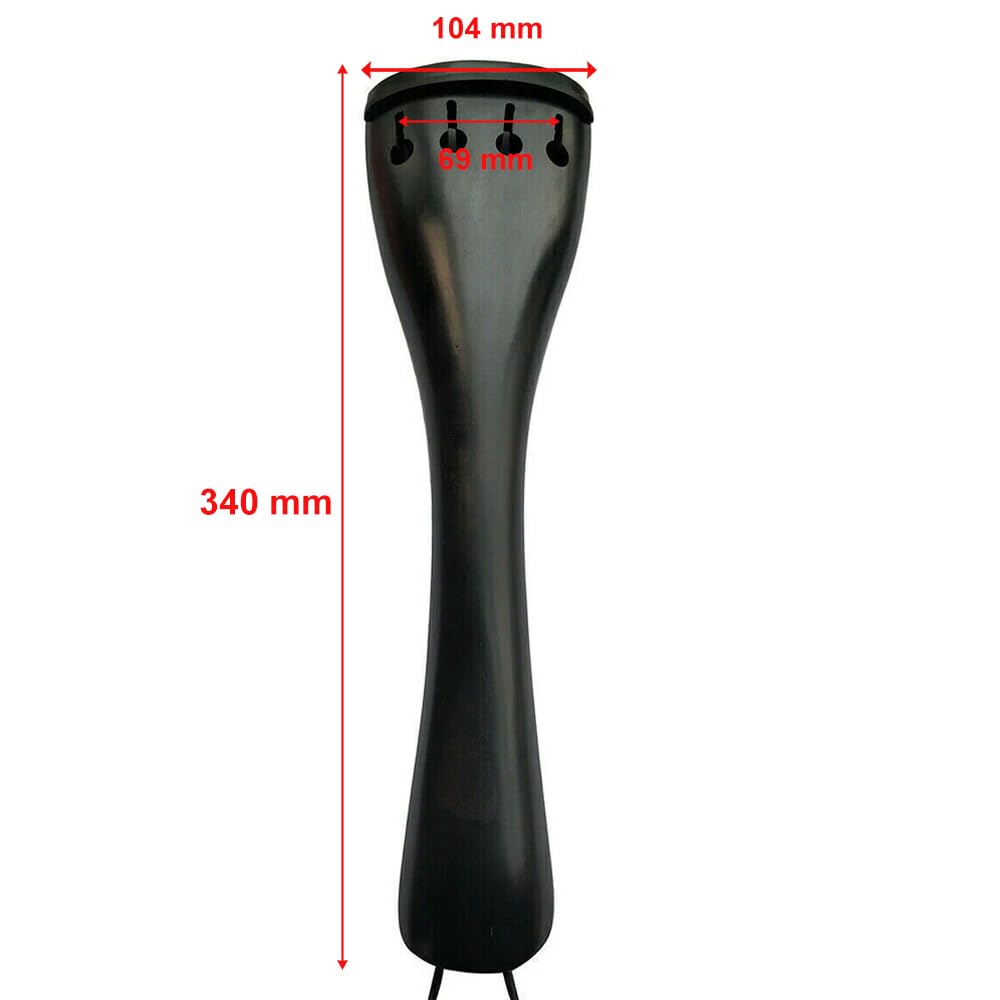 Colofonia de contrabajo 3/4 WUQIMUSC de madera de ébano - Imagen 3