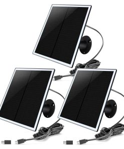 Cargador de Panel Solar de 3 Paquetes para Cámara Ring
