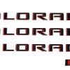 Juego de 4 emblemas de letras de puerta lateral y portón
