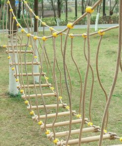 Puente de Madera Sólida para Niños de Jardín de Infantes