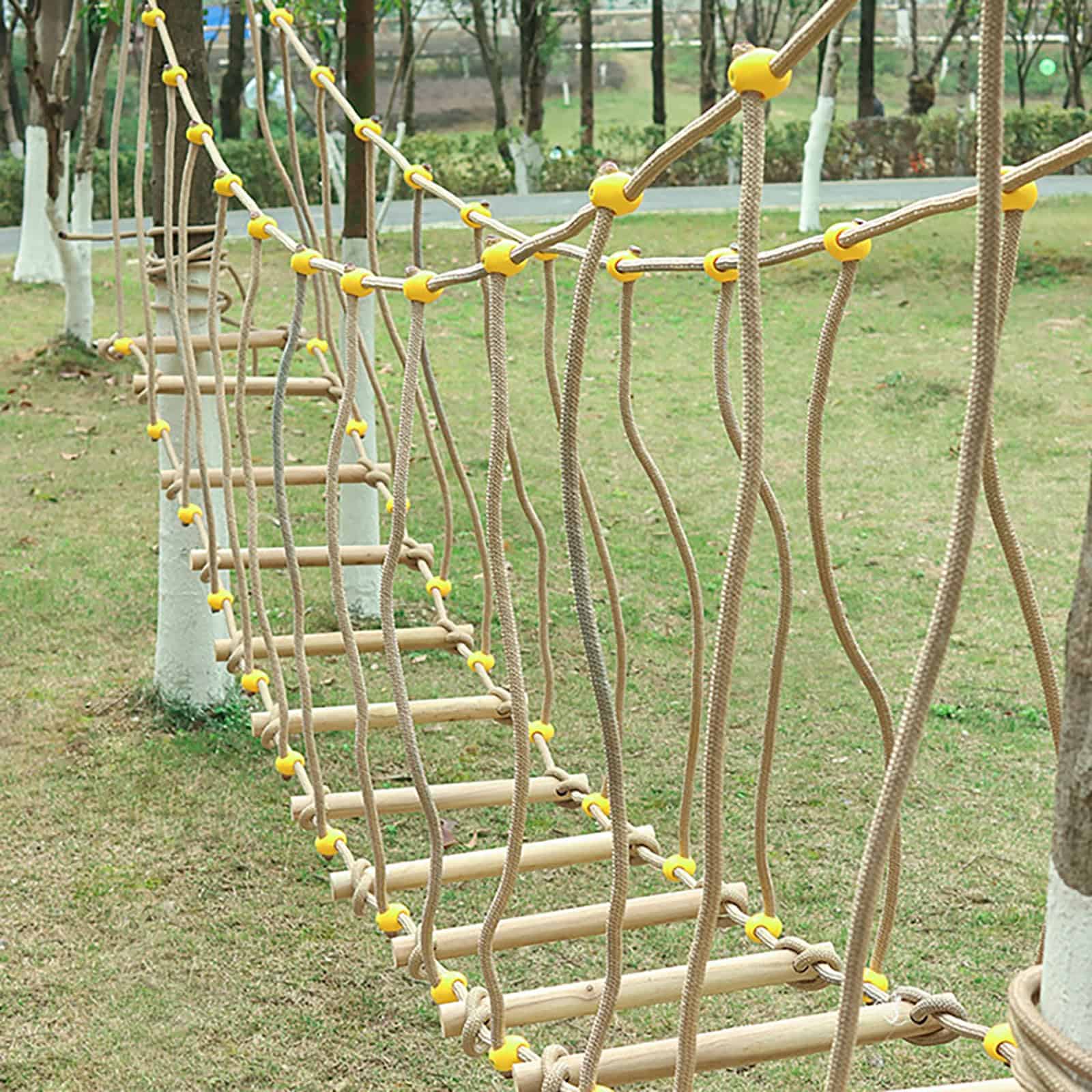 Puente de Madera Sólida para Niños de Jardín de Infantes