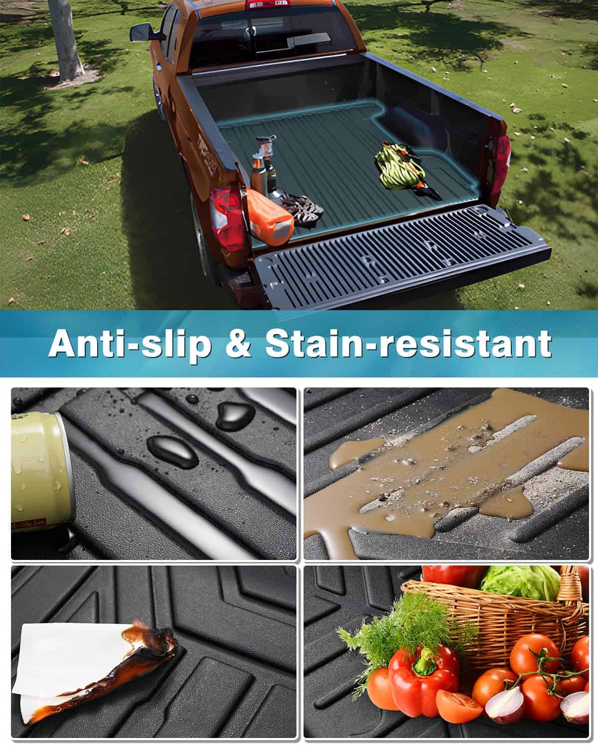 Mixsuper Liner Pickup Truck Bed Mat Compatible con - Imagen 8