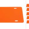 10x Naranja - Placa de matrícula de aluminio anodizado de