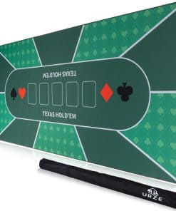 Tapete de Poker Plegable para Mesa - 70" x 35" -Verde